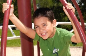 Boy in playground