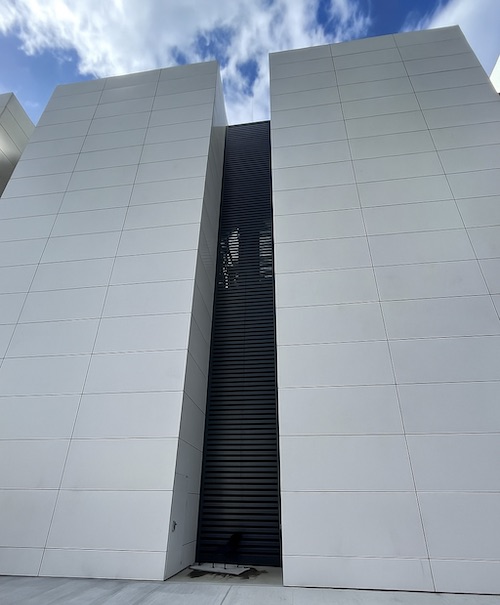 Caice Acoustic Louvres for Yondr Data Centre in Slough provide practical visual solution.