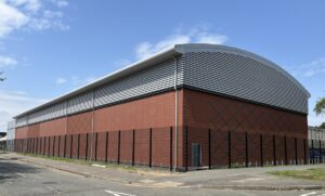 Kerbside view of Caice Acoustic Louvres at MCR2 Manchester Data Centre